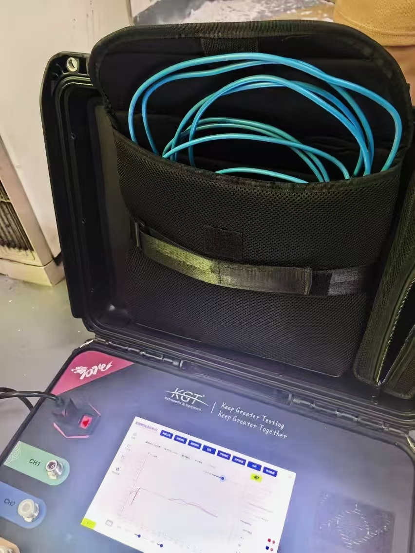 電纜故障檢測現場