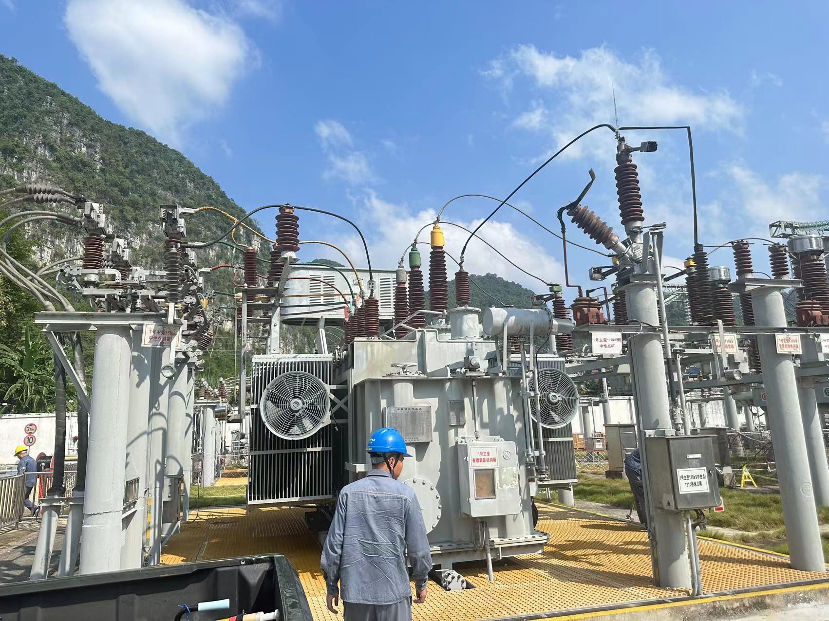 變壓器故障檢測現場